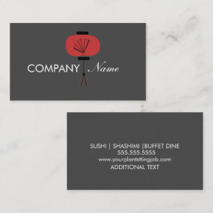 Restaurant Japan Asian Logo Business Card