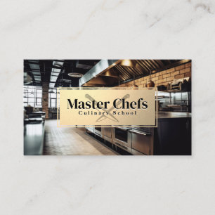Restaurant Kitchen Chef Knives Business Card