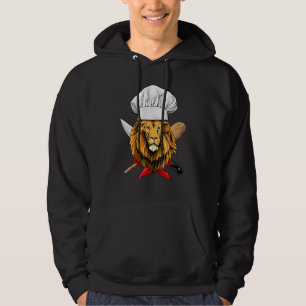 Restaurant Lion Chef Culinary Kitchen Cooking Wil Hoodie