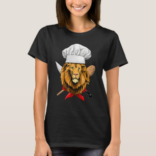Restaurant Lion Chef Culinary Kitchen Cooking Wil T-Shirt