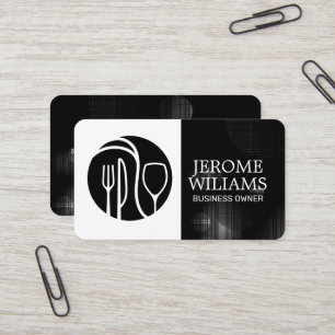 Restaurant Logo Cocktail Bar Business Card
