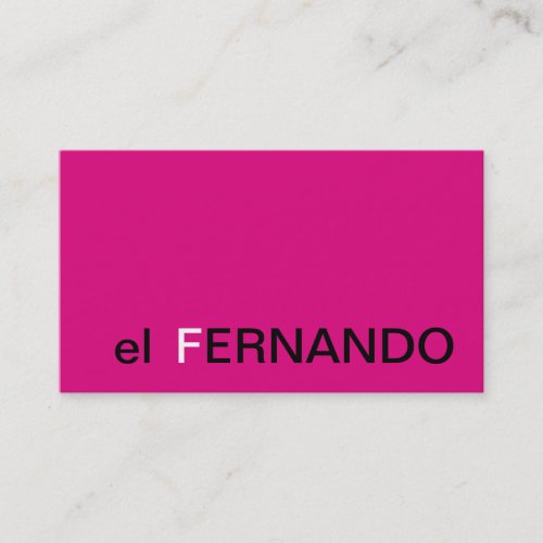 Restaurant Manager Business Card Simple Monogram