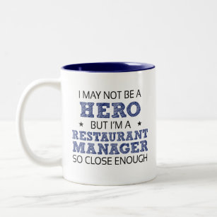 Restaurant Manager Humor Novelty Two-Tone Coffee Mug