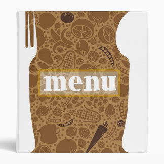 Restaurant menu 3 ring binder