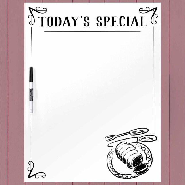 Restaurant Menu Dry Erase Board (Creator Uploaded)
