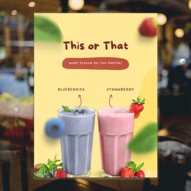 Restaurant Milk Shake Promotional Front Advert Window Cling (Creator Uploaded)