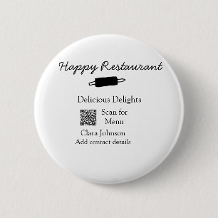 Restaurant name scan QR menu add contact details n Button