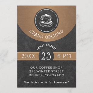 Restaurant Opening elegant vintage chalkboard Invitation