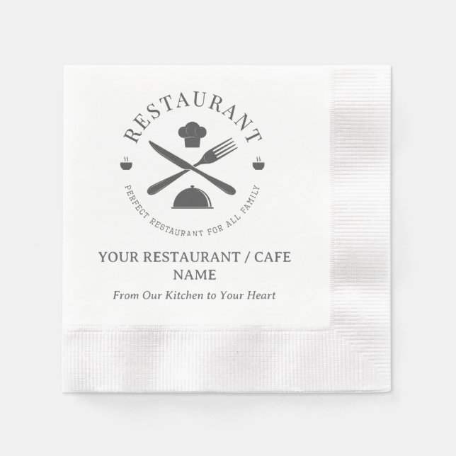 Restaurant or Cafe or Diner Napkins (Front)