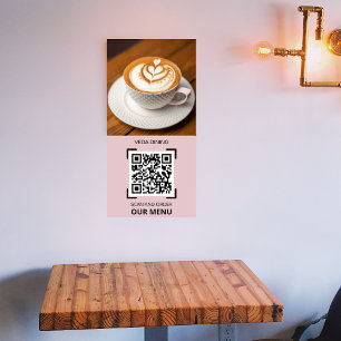 Restaurant Photo Scan QR Code Menu Order Poster