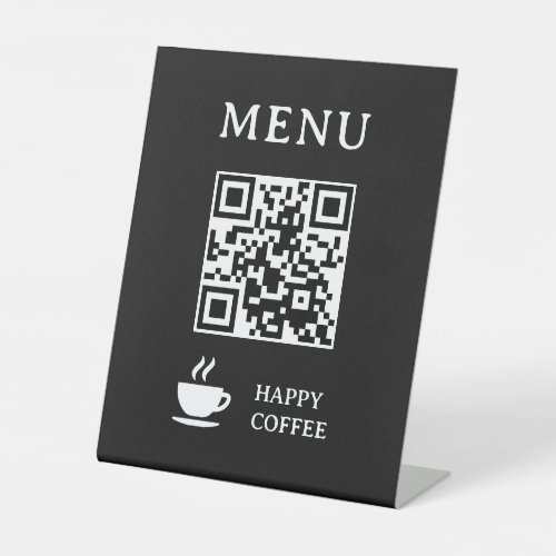 Restaurant QR Code Menu | 8" x 10" Pedestal Sign