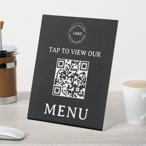 Restaurant QR Code Menu | 8" x 10" Pedestal Sign