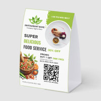 Restaurant QR Code Menu Custom Logo Food Photo Tab