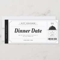 Restaurant Reservation Gift Voucher Certificate