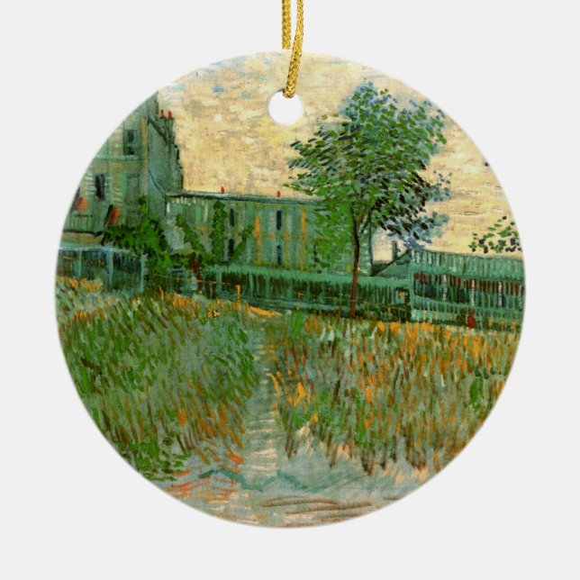 Restaurant Sirene, Asnières by Vincent van Gogh Ceramic Ornament (Front)