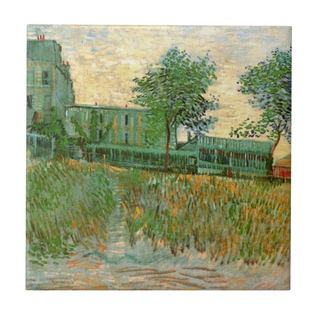 Restaurant Sirene, Asnières by Vincent van Gogh Ceramic Tile (Front)