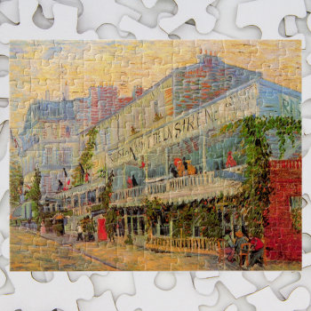 Restaurant Sirene  Asnières By Vincent Van Gogh Jigsaw Puzzle by VanGogh_Gallery at Zazzle