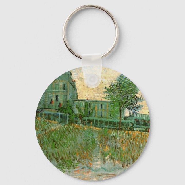 Restaurant Sirene, Asnières by Vincent van Gogh Keychain (Front)