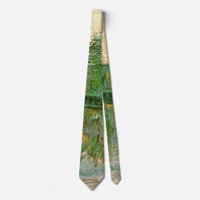 Restaurant Sirene, Asnières by Vincent van Gogh Neck Tie (Front)