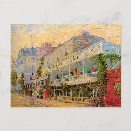 Restaurant Sirene Asnires by Vincent van Gogh Postcard
