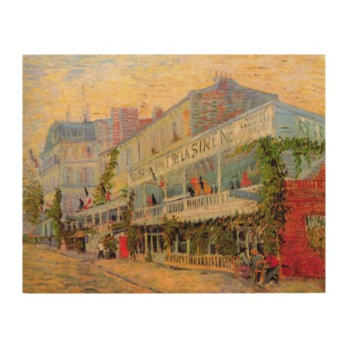 Restaurant Sirene Asnires by Vincent van Gogh Wood Wall Art