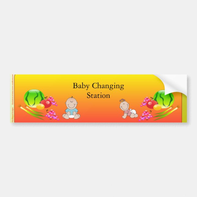 Restaurant Supplies, Baby Changing Station Sticker (Front)