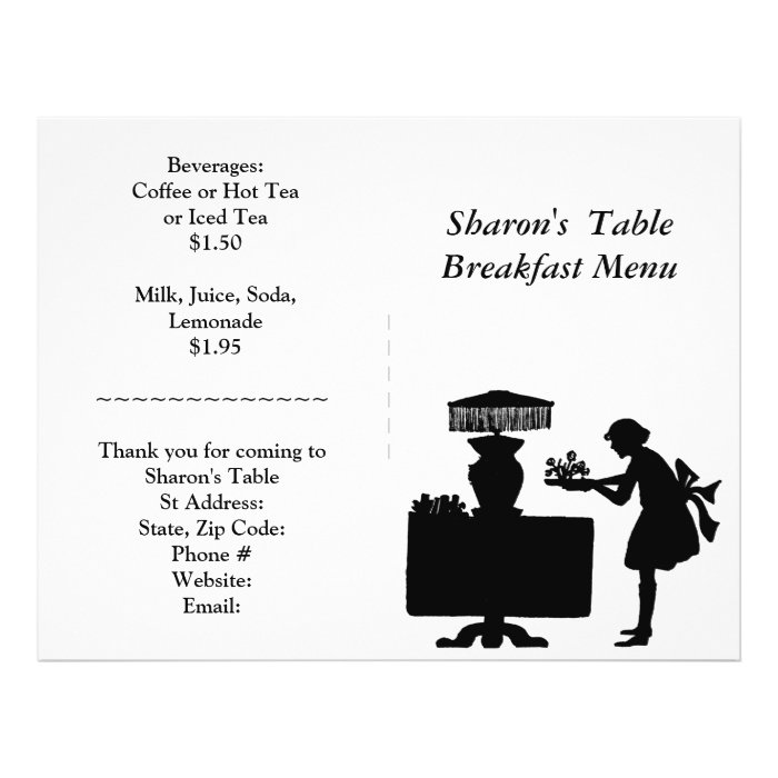 Restaurant Supplies, Breakfast Menu Customizable Flyer Design