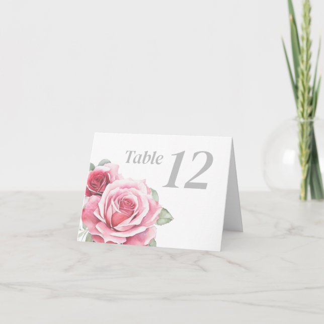 Restaurant Table Numbers Template (Front)