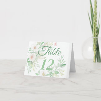 Restaurant Table Numbers Template In Spring Theme