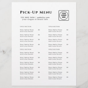 Restaurant Takeout Logo   Minimalist Catering  Flyer