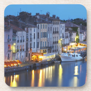 Restaurants along the l'Herault river. L'Herault 2 Drink Coaster