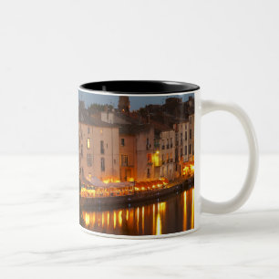 Restaurants along the l'Herault river. L'Herault Two-Tone Coffee Mug