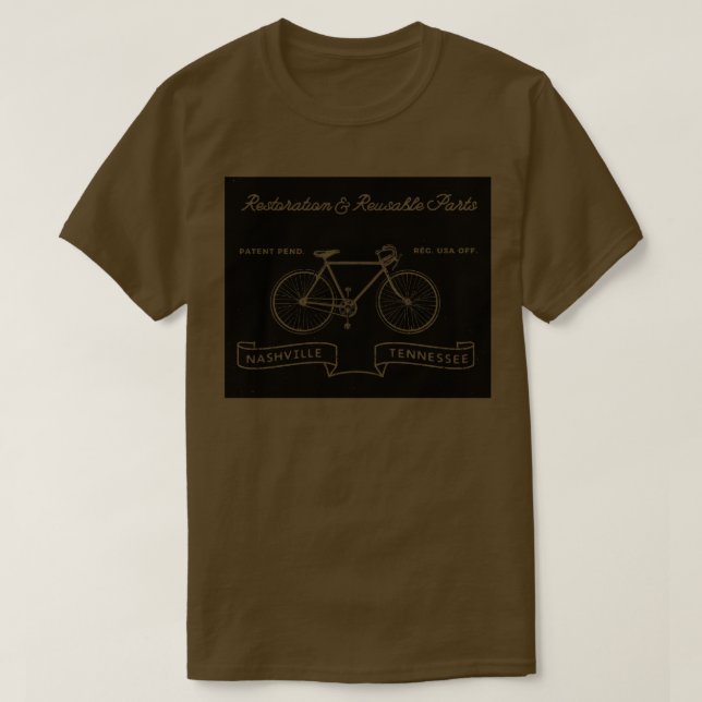 Restauration Parts Bike Shop T-Shirt (Design Front)
