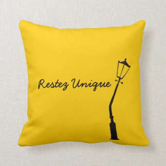 Restez Unique French Vintage Yellow Gem Tones Throw Pillow