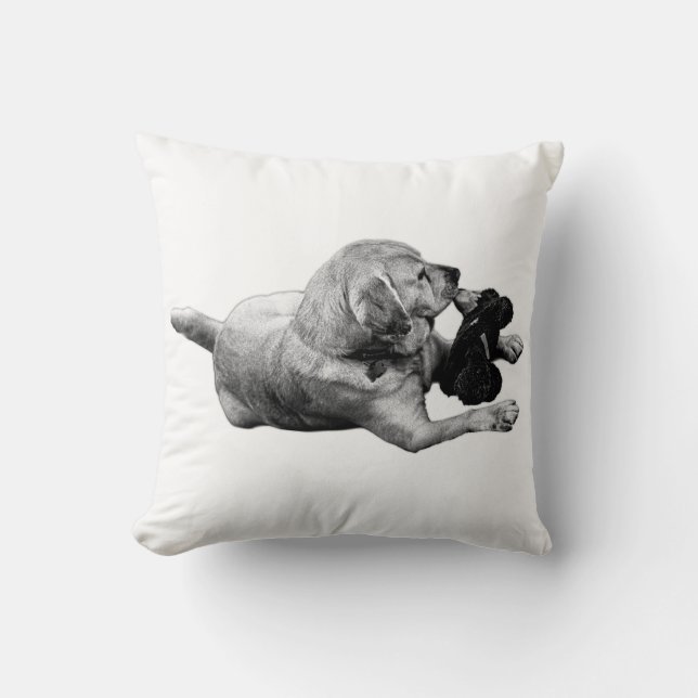 Restful Affection Throw Pillow (Front)