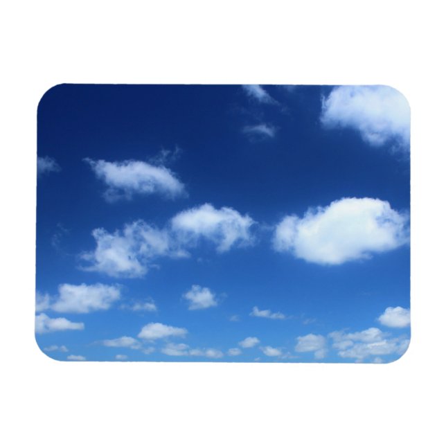 Restful Clouds Photo Magnet (Horizontal)