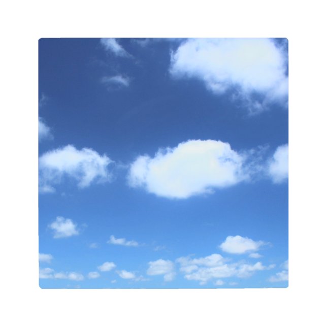 Restful Clouds Photo Metal Print (Front)