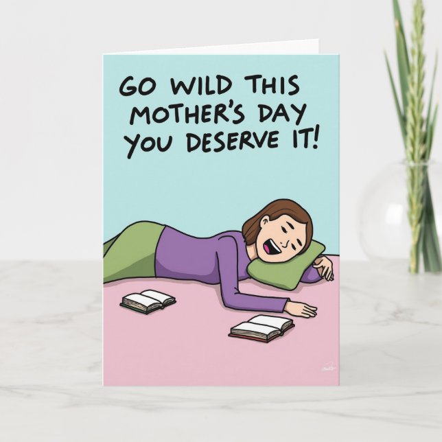 Restful Mothers Day Slumber Card (Front)