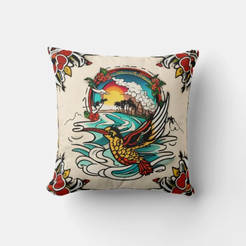  Restful Reverie Exploring the Comforts of the P Throw Pillow