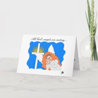 Resting Angel Sympathy Card