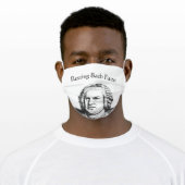 Resting Bach Face Classical Music Composer Adult Cloth Face Mask (Worn)