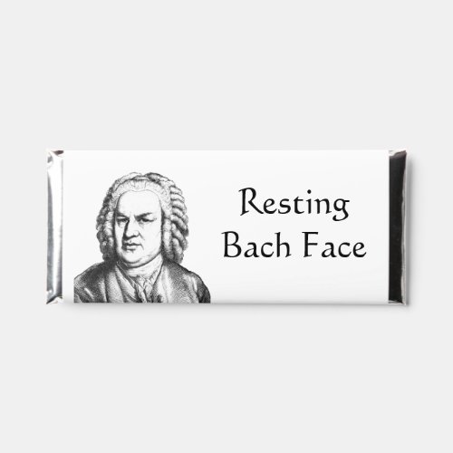 Resting Bach Face Classical Music Composer Hershey Bar Favors