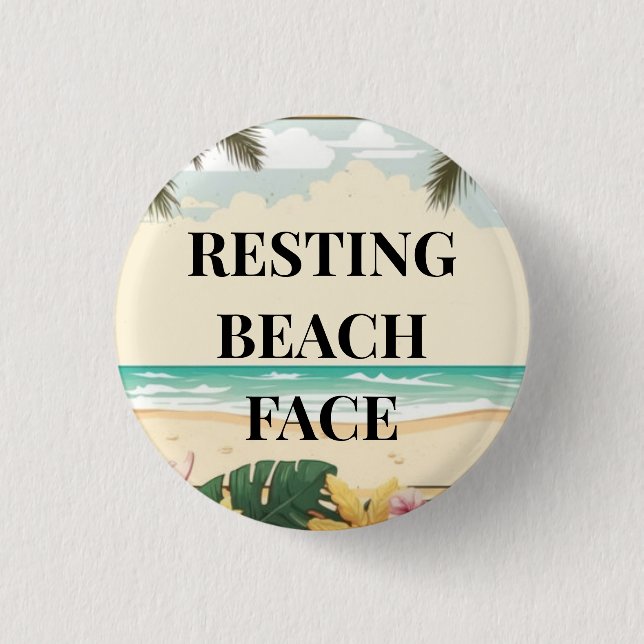 resting beach face button (Front)