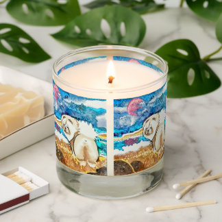 RESTING BEACH FACE cream chow Scented Candle