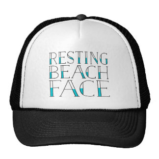 Resting Beach Face Summer Trucker Hat