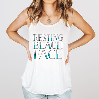 Resting Beach Face Tank Top by RedwoodAndVine at Zazzle