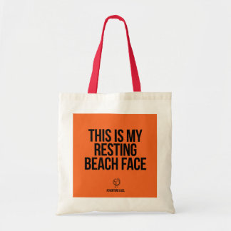 Resting Beach Face Tote Bag