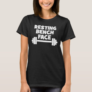 Resting Bench Face - Women's Funny Novelty Workout T-Shirt