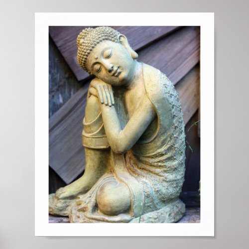 Resting Buddha Statue Photo Poster