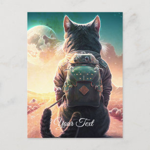 Resting cat. postcard